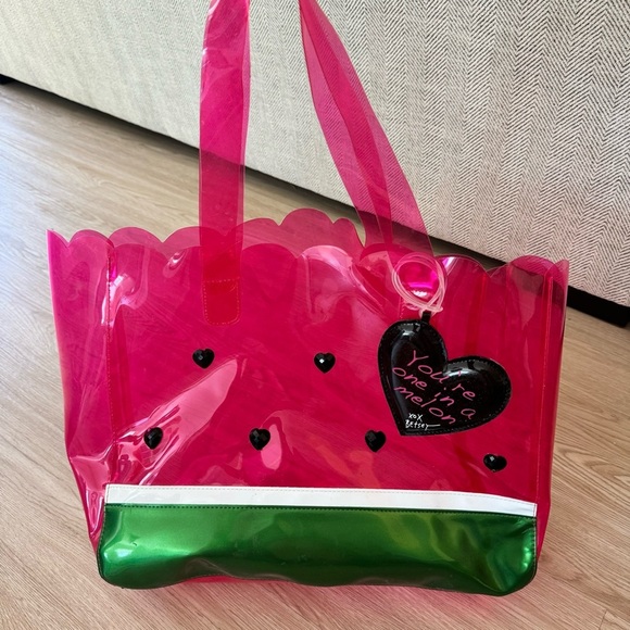 Betsey Johnson Handbags - Betsey Johnson PVS jelly plastic watermelon beach tote bag